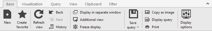 Tabbed tool bar